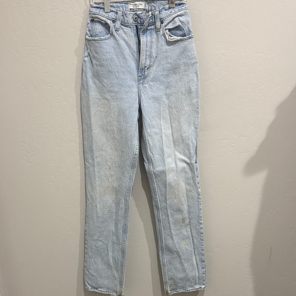 Abercrombie & Fitch Light Blue Straight Leg Jeans